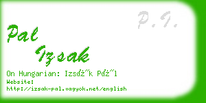 pal izsak business card